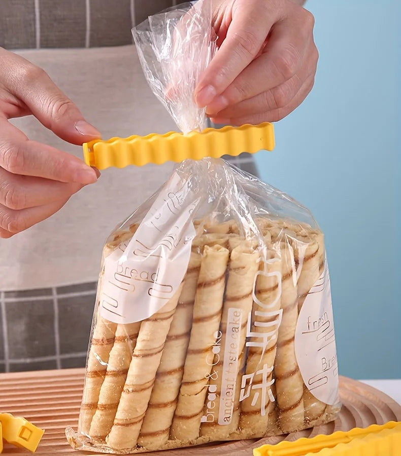 12PCS French Fry Shaped Sealing Clip - For Snack Sealing, Food Clips, Plastic Bag Seasoning Sealing Strips