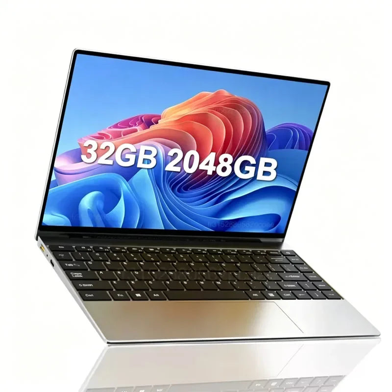 14.1 Inch Premium Business Laptop Windows 11 Ultra Thin Portable Notebook 16GB/32GB DDR4 2TB SSD For Office Study Intel I9-9900