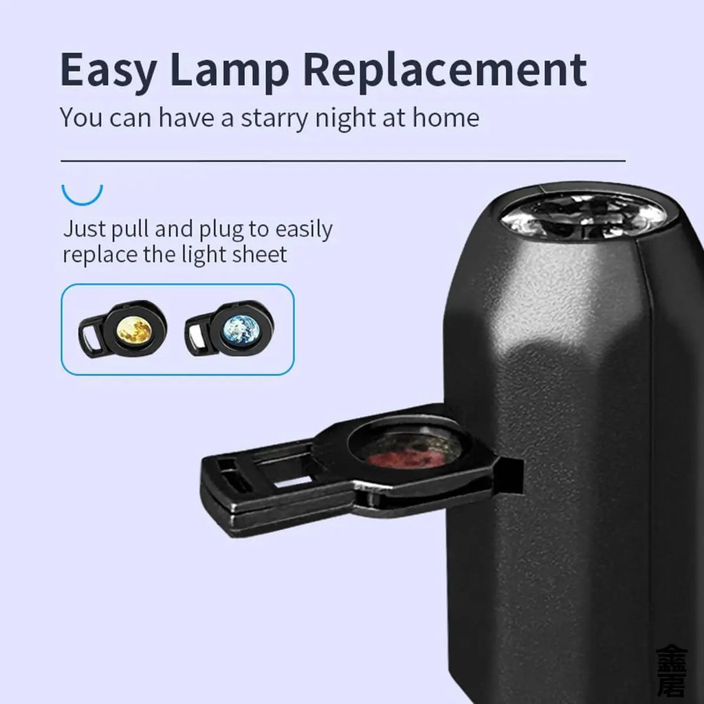 USB Ceiling Moon Earth Projection Atmosphere Light Starry Sky Lamp Night Light Romantic Bedroom Decoration Galaxy Projector