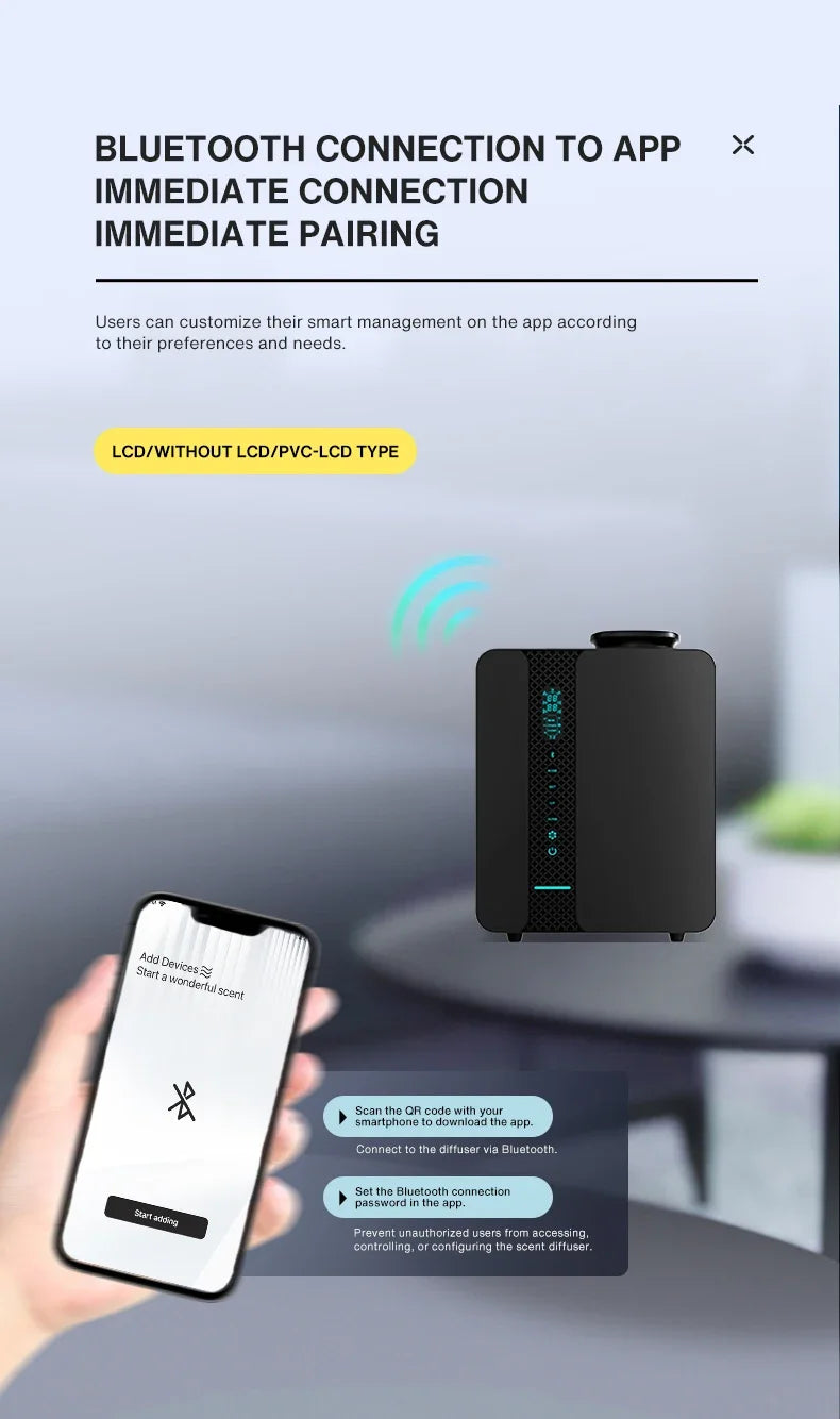 Namste 200ML Capacity Scent Air Machine Perfume Electric Aroma Diffuser Smell for Home Professional Flavoring Air Freshener Hvac