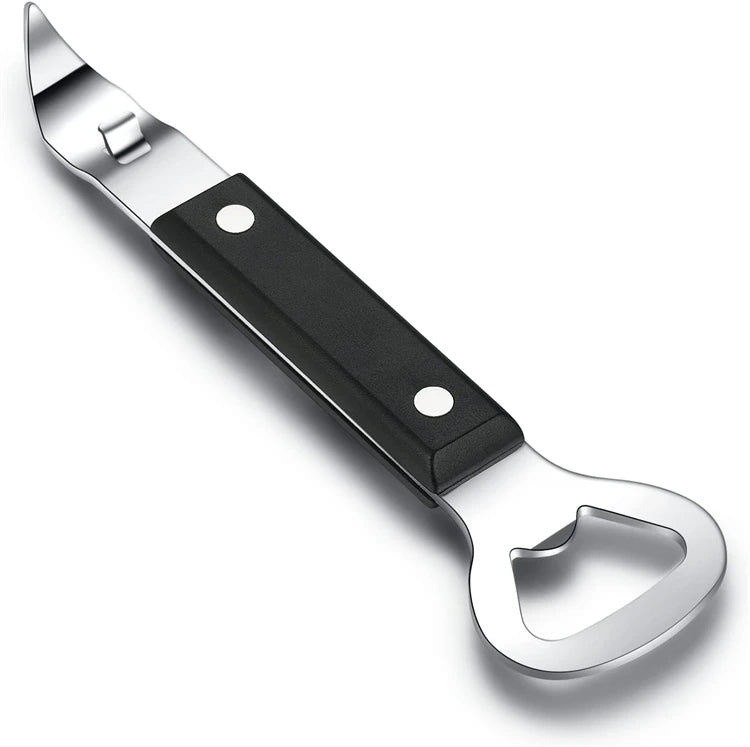 LMETJMA Can Punch Bottle Opener Manual Stainless Steel Can Beer Bottle Opener Small Bottle Opener Can Tapper for Camping JT177