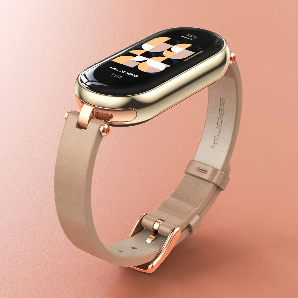 Strap for Mi Band 10 9 8 7 6 5 Watchband for Xiao mi Smart Band 9 Strap for Mi Band 8 Leather Wristband For Mi Band 7 Correa