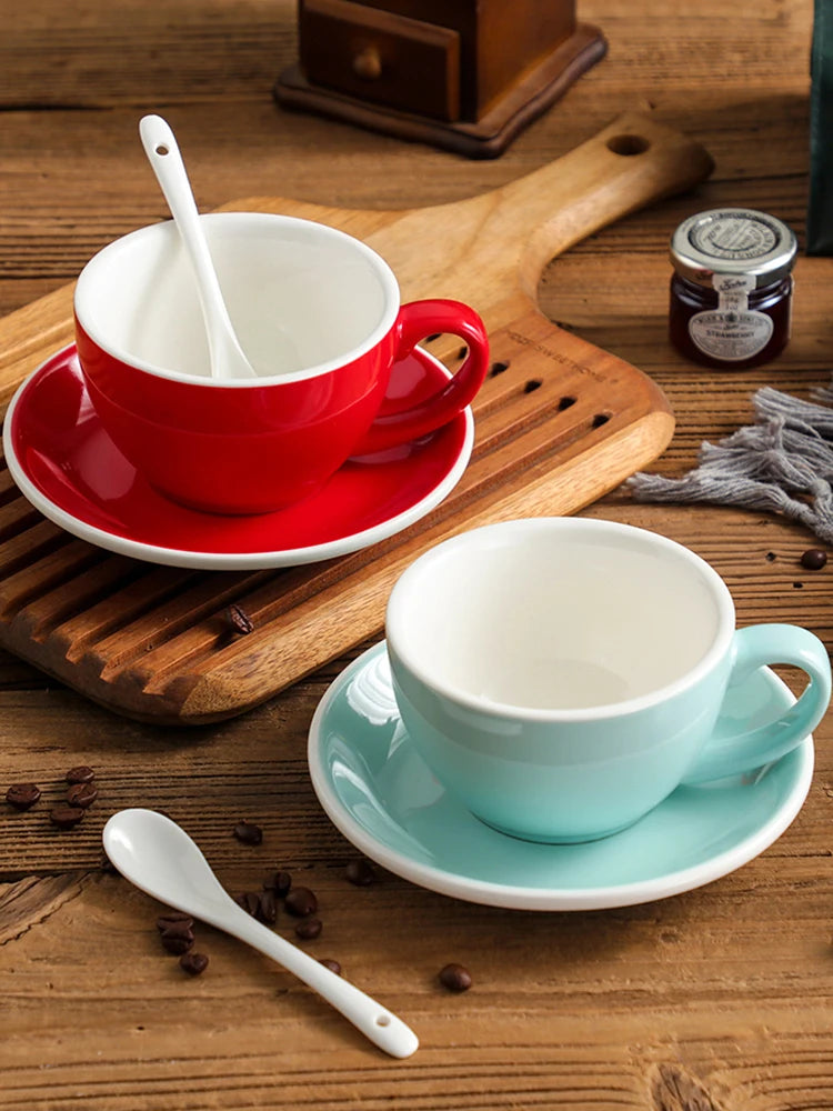 300ml Ceramic Breakfast Milk Cup American Coffee mug Set Afternoon Tea Cups Ceramic Water Cup tea mug coffee cup