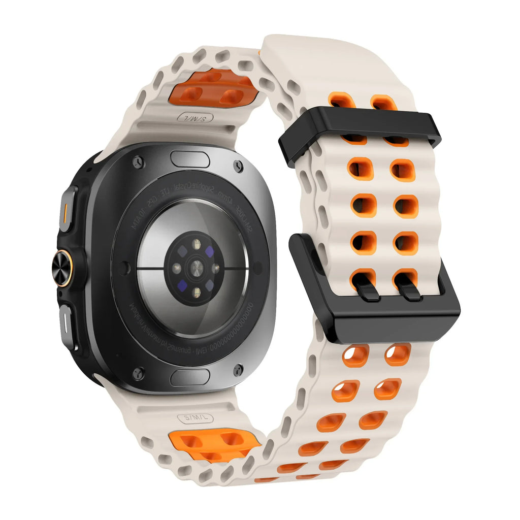 Ocean Silicone Strap for Samsung Galaxy Watch Ultra 47mm Sports Breathable Bracelet Wristband For Galaxy Watch Ultra 47mm Correa