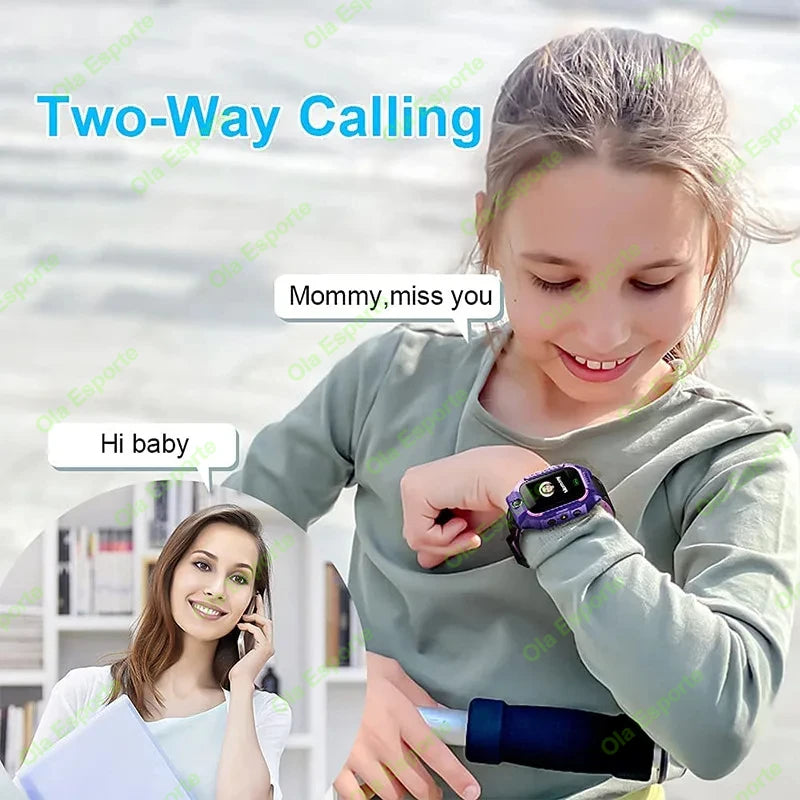 New Kids Smart Watch GPS SOS IP68 Waterproof Smartwatch Clock 4G Video Call Phone SIM Card Location Tracker Children Wristwatch