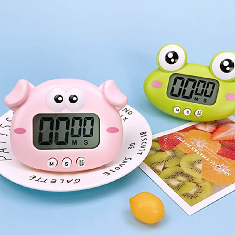 1-99 Minutes Cooking Study Work Timer Reminder For Shop Home Kitchen Gadget Cute Frogs Kitchen Electronic Digital Timer Gift