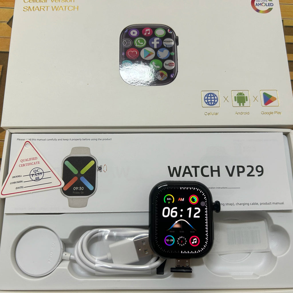 GoldenSpike VP29 Smartwatch 2.29inch Amoled Smart Watch With Rotary Camera GPS WIFI 256GB Storage ROM Global Cellular Version