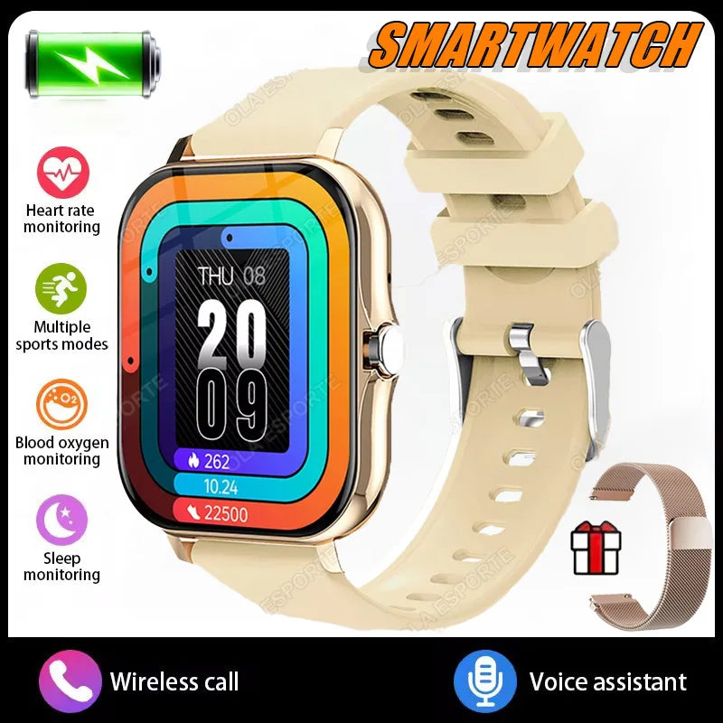 2025New Upgrad Smart Watch For Men Women 1.83Inch Full Touch Display BT Call Sports Monitoring SmartWatch For Android&IOS Phone