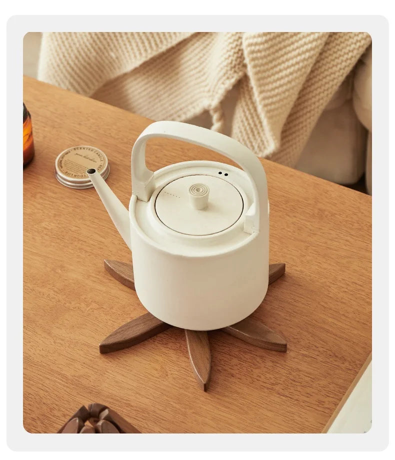 Wooden Tree Trivet & Star Coaster Set, Foldable Heat Resistant Pot Holders, Walnut Wood Table Trivet for Hot Dishes, Pots, Cups