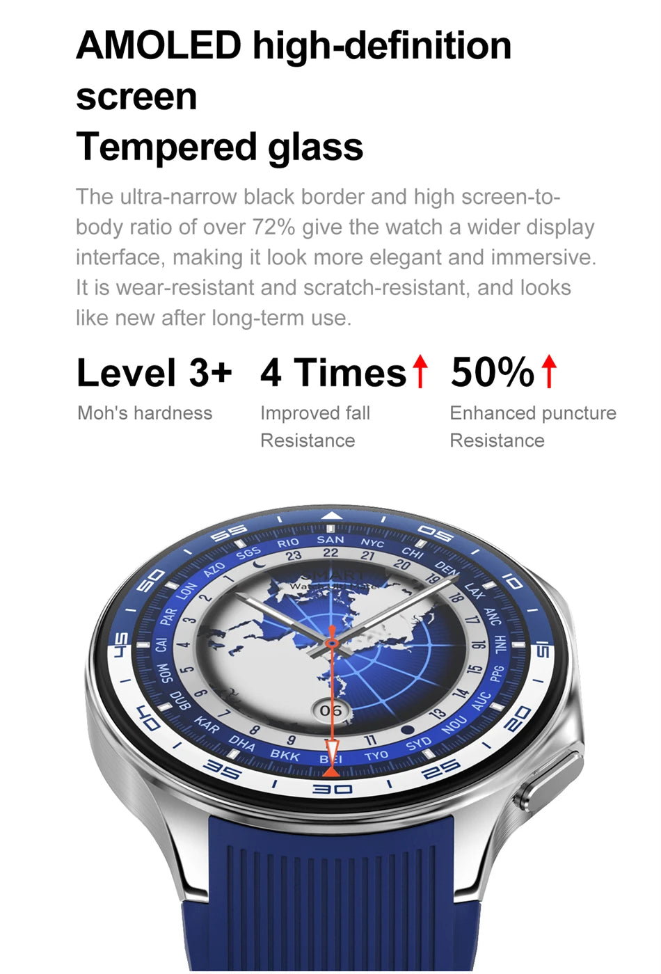 OPPO Watch X Bluetooth Call Smartwatch AMOLED HD Waterproof Men's Sports Watch 3D Visual Surround 4GB RAM Video Playback Watch