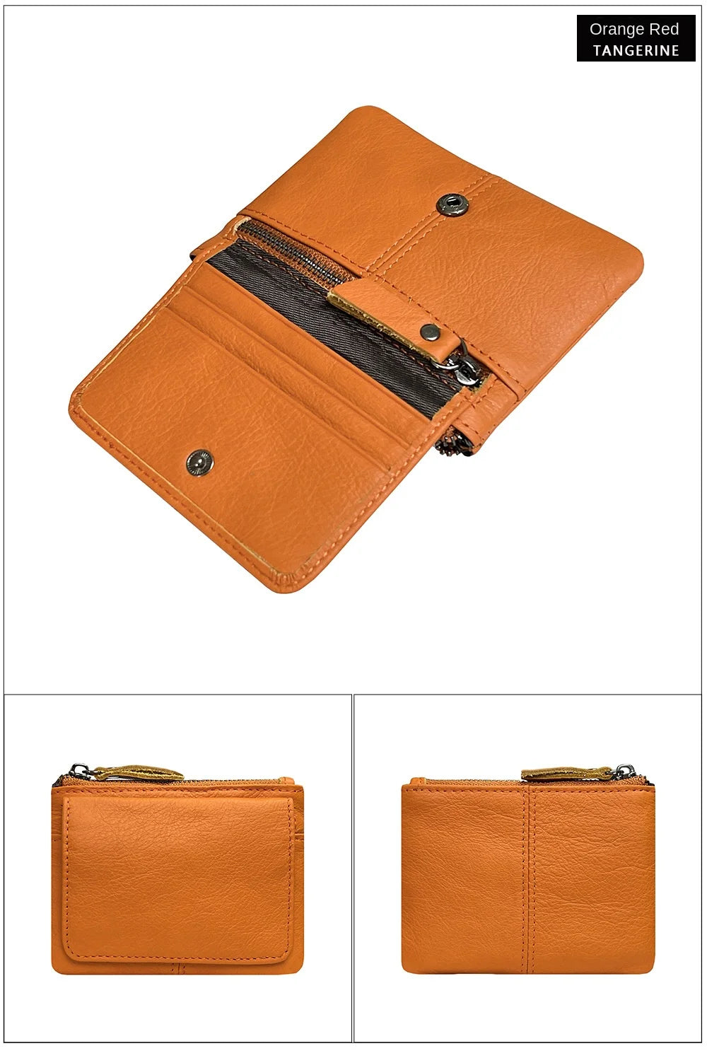 New Cow Leather Women's And Men's Card Bag Coin Purse Slim Credit Card Holder Wallet For Men and Women ID Card Pocket