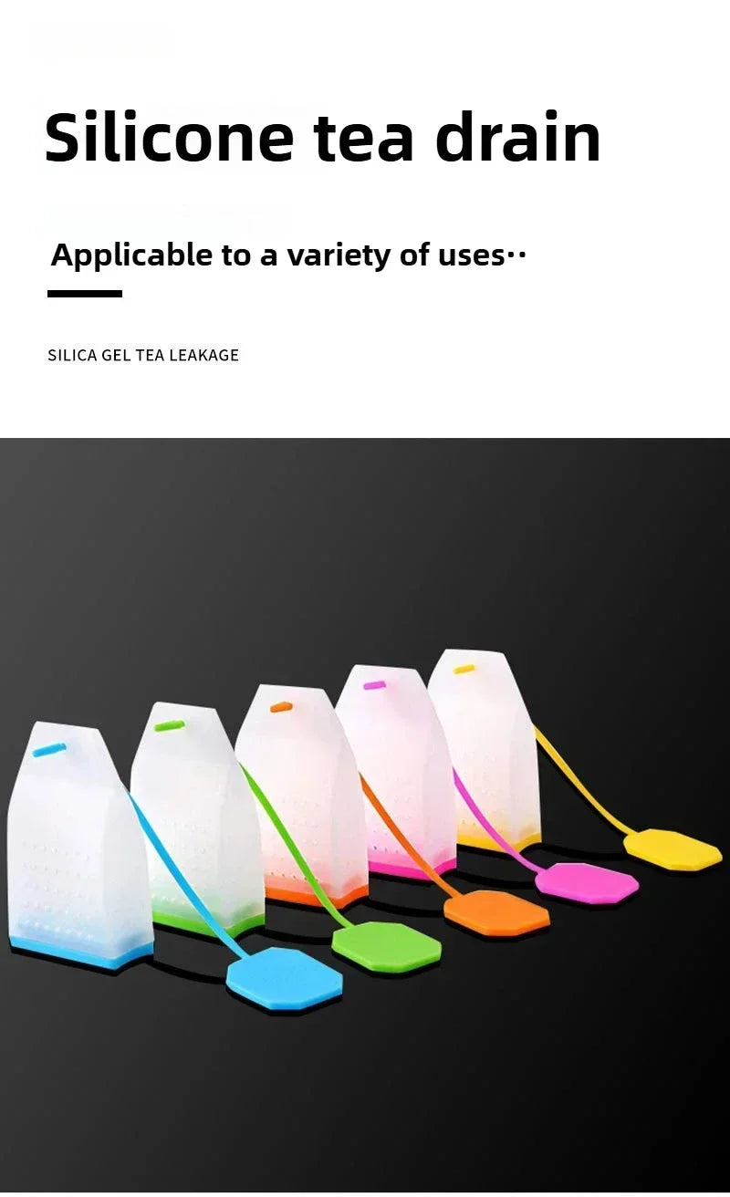 Food-grade Silicone Tea Bags Tea Infuser Colorful Style Strainer Herbal Loose Tea Strainer Tea Diffuser infusor Kitchen Tools