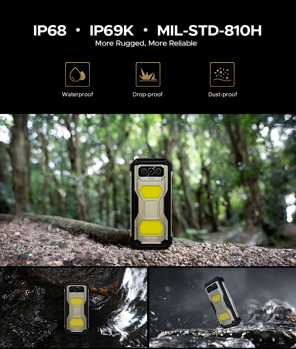 World Premiere DOOGEE V Max S 5G Rugged Phone Dual Camping Lights 22000mAh Battery 24GB(8+16) 256GB 108MP AI Camera Smartphone