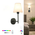 Wiring Free Rechargeable Wall Lamp 4000Mah Dimmable 15 Colors Detachable Bulb Remote Control for Bedroom Living Room Lighting