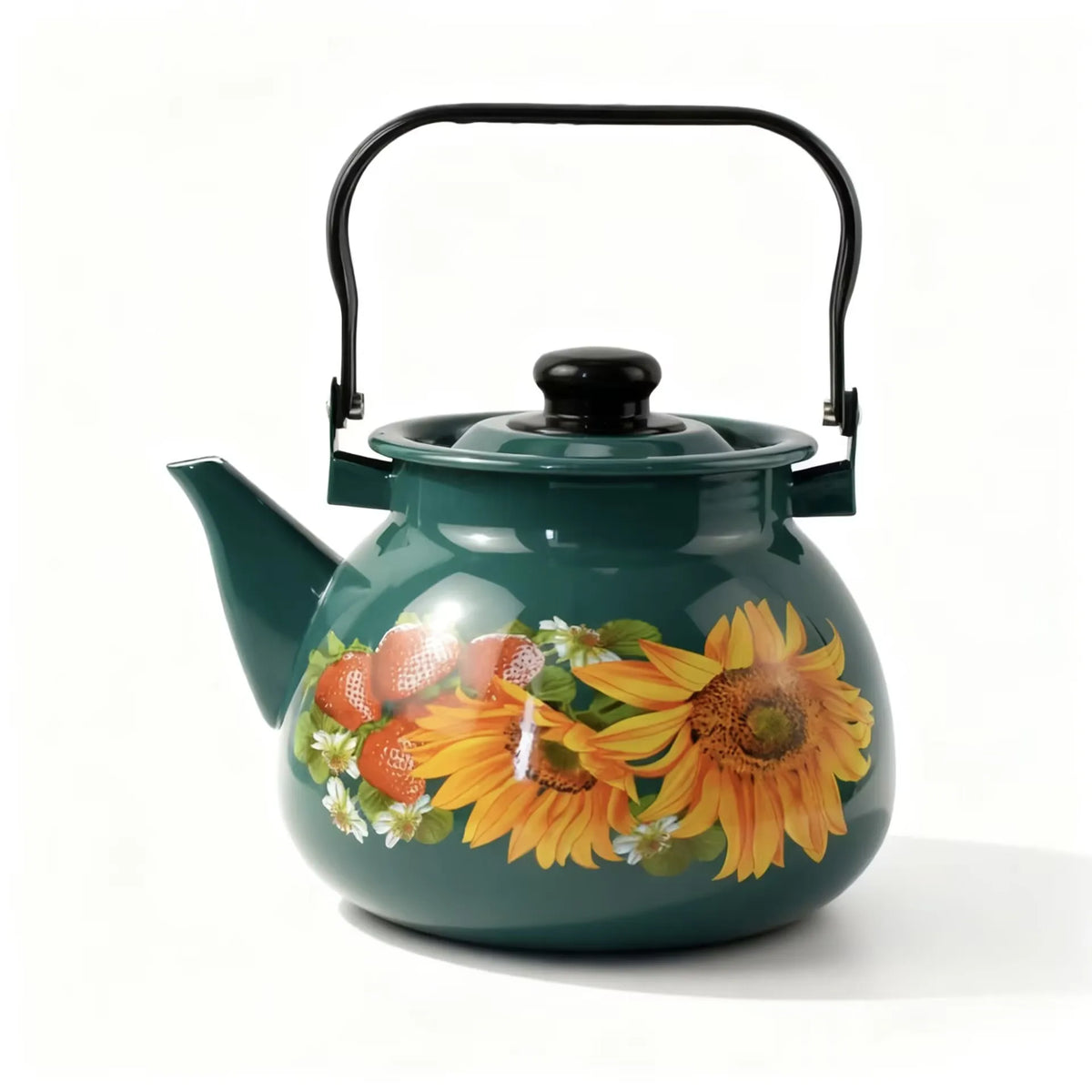 3.5L Large Capacity Porcelain Enameled Tea Pot Perfect for Home or Restaurant Use Tea Kettle Practical and Beautiful
