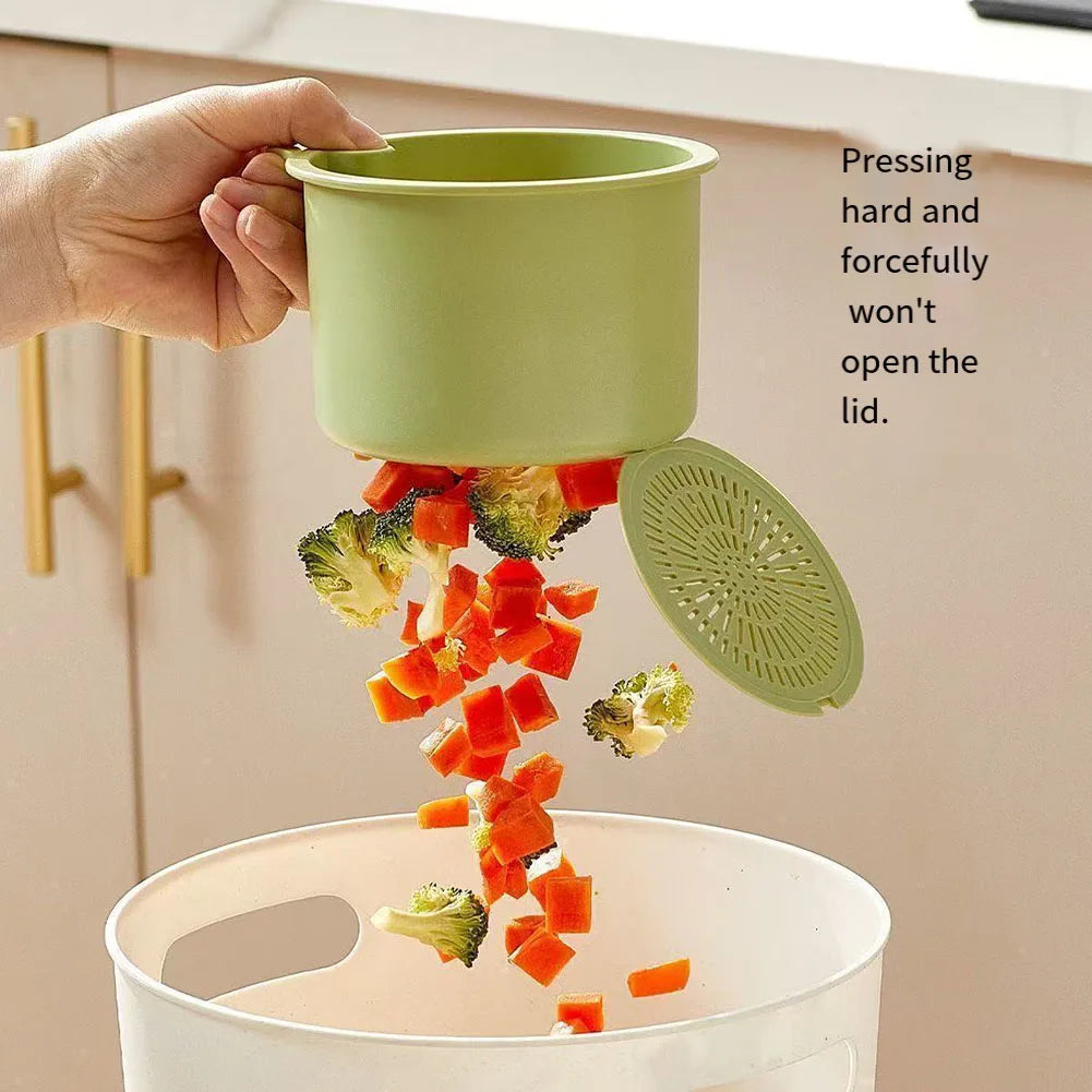 Creative Kitchen Sink Hanging Strainer Basket Detachable Openable Bottom Cover Kitchen Garbage Filter Quickly Drain Clean Rack