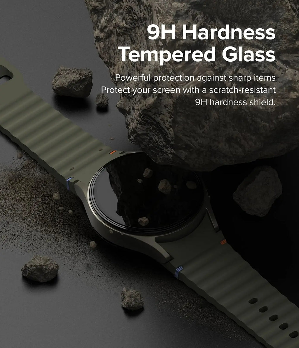 Glass+Case for Samsung Galaxy Watch 7 40mm/44mm Screen Protector Tempered Glass&Hard PC Protective Bumper Cover Accessories Set