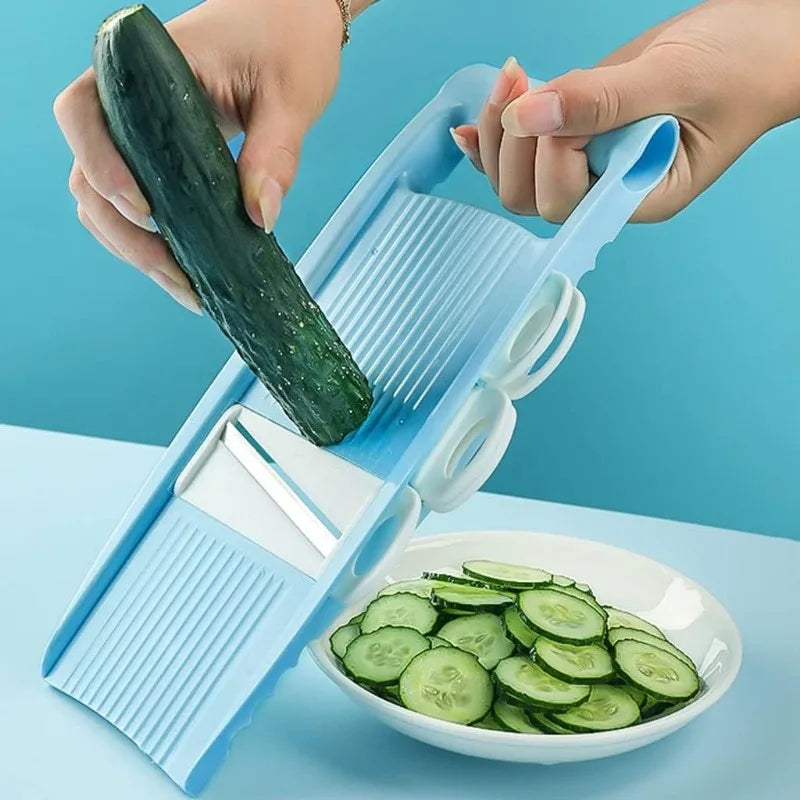 Multifunctional Vegetable Slicer 4 in 1 Adjustable Food Shredder Peeler Potato Carrot Cutter for Shredding Kitchen Gadgets