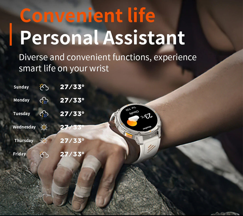 LIGE New Outdoor Sport Tracker Smart Watch Men 1100mAh Large Battery Long Standby Time Bluetooth Call IP68 Waterproof Smartwatch