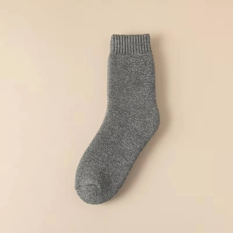 3 pairs Boot Socks for Women Thermal Socks For Thick Winter Outdoors Warm Socks Soft Warm Classic Big Girl Cotton Socks
