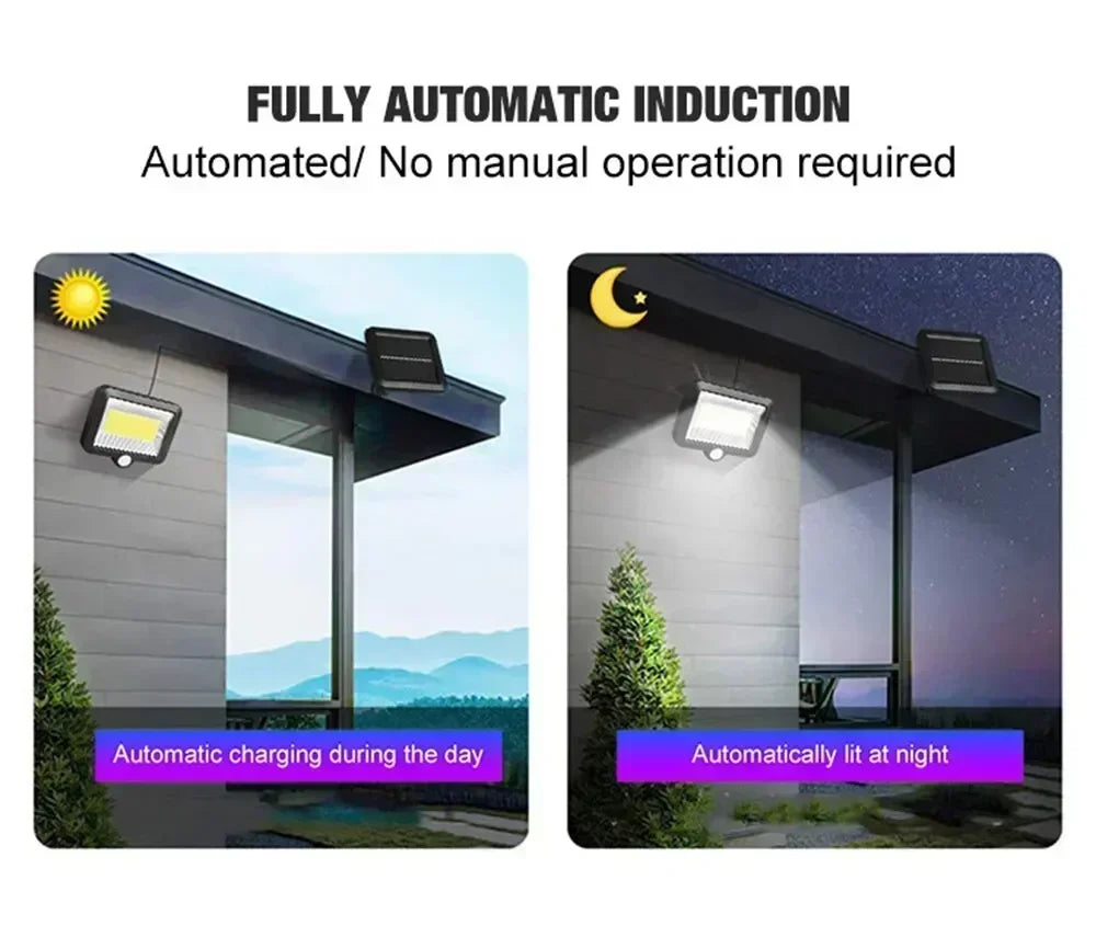 Super Bright Motion Sensor Solar Split Lights Garden Decoration 3 Modes Outdoor IP65 Waterproof Emergency Wall Courtyard Lamp