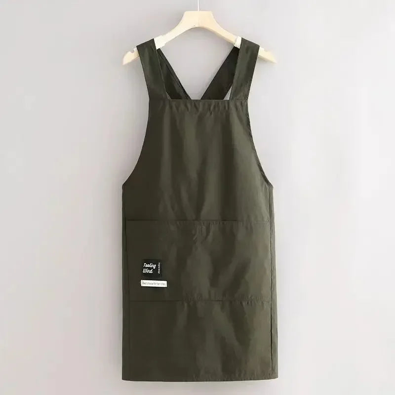 Multi-Purpose Unisex Breathable Waterproof Kitchen Apron Adjustable Strap Oil Resistant Bib for Cooking Cleaning Restaurant Work