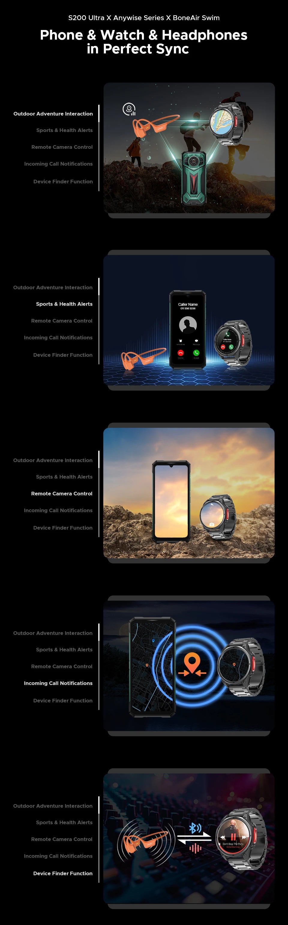 World Premiere DOOGEE S200 Ultra Rugged Phone 48GB+1TB Dimensity 7400 6.72” FHD+120Hz Screen 11000mAh Battery 66W NFC Smartphone