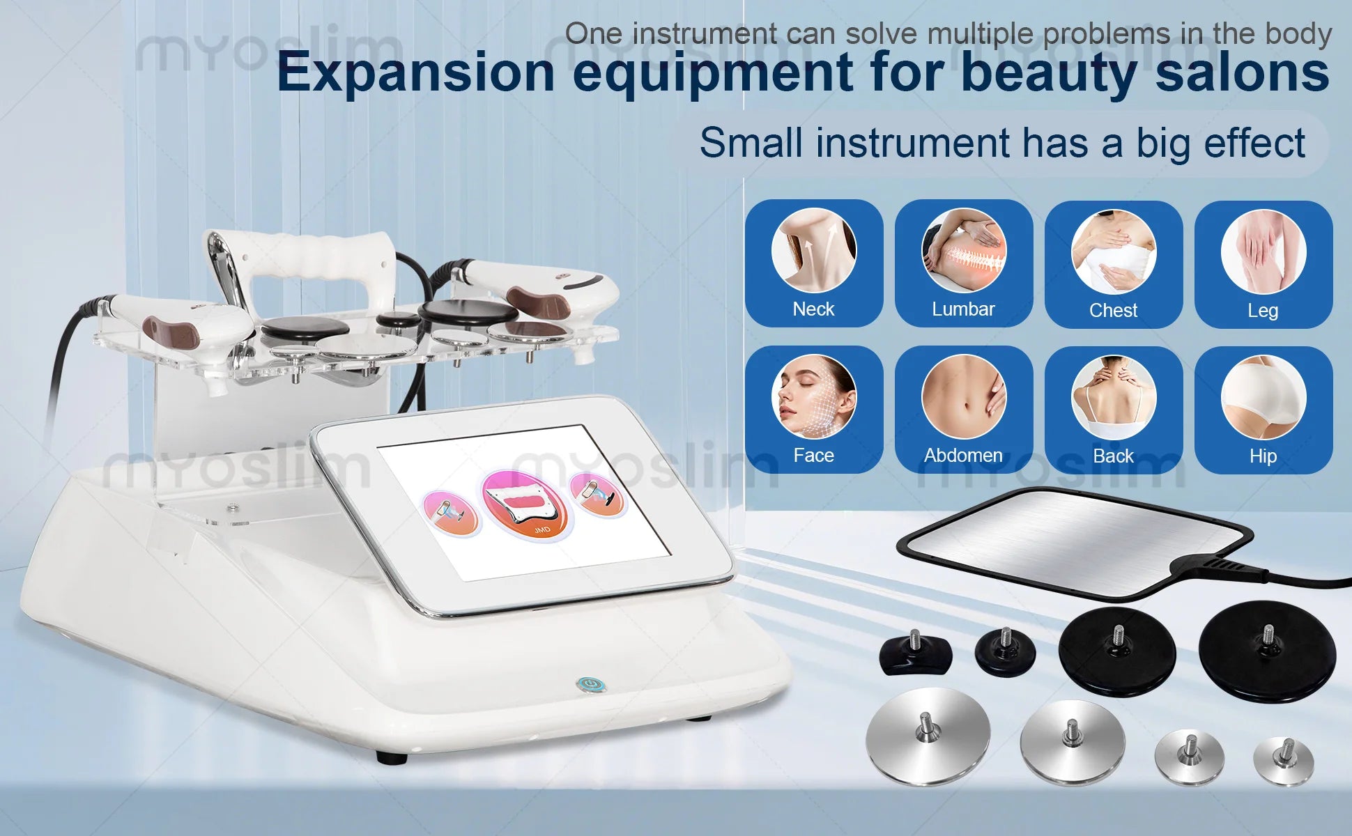 3 in 1 RET CET Diathermy Machine 448kHz Tecar Therapy Capacitive Resistive Body Slimming Pain Relief Equipment