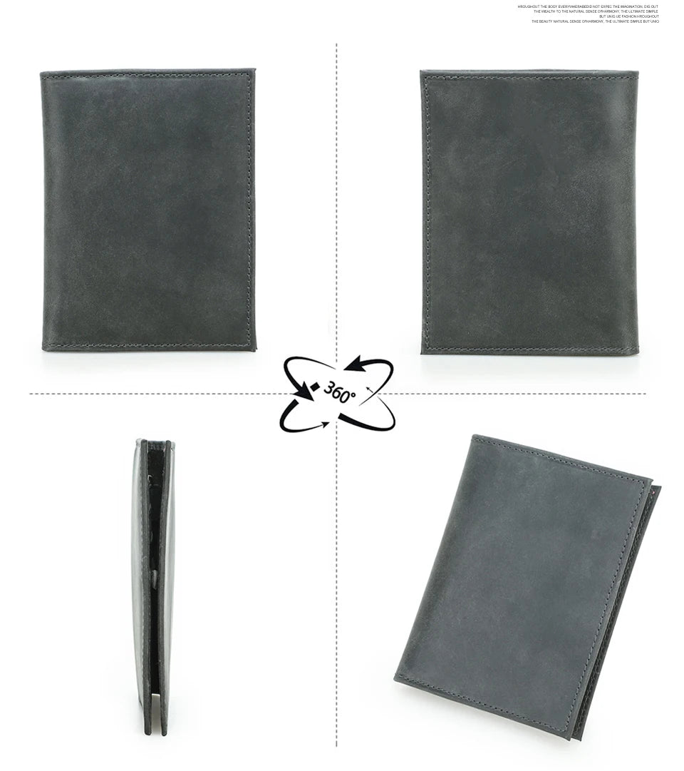CONTACT'S Genuine Leather Passport Wallet Card Holder Coin Purse AirTag Slot Men Travel Wallet Women‘s Purse Passport Cover Bag