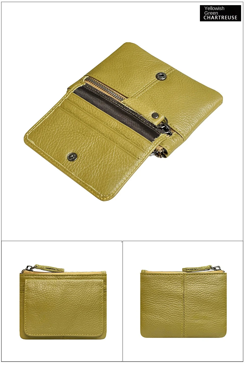 New Cow Leather Women's And Men's Card Bag Coin Purse Slim Credit Card Holder Wallet For Men and Women ID Card Pocket