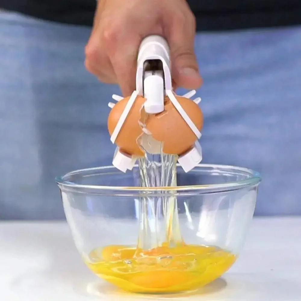 1pc Egg Shell Cracker Separator Creativity Handheld Egg Opener Egg Breaker Kitchen Gadget Tool With Separation Eggs