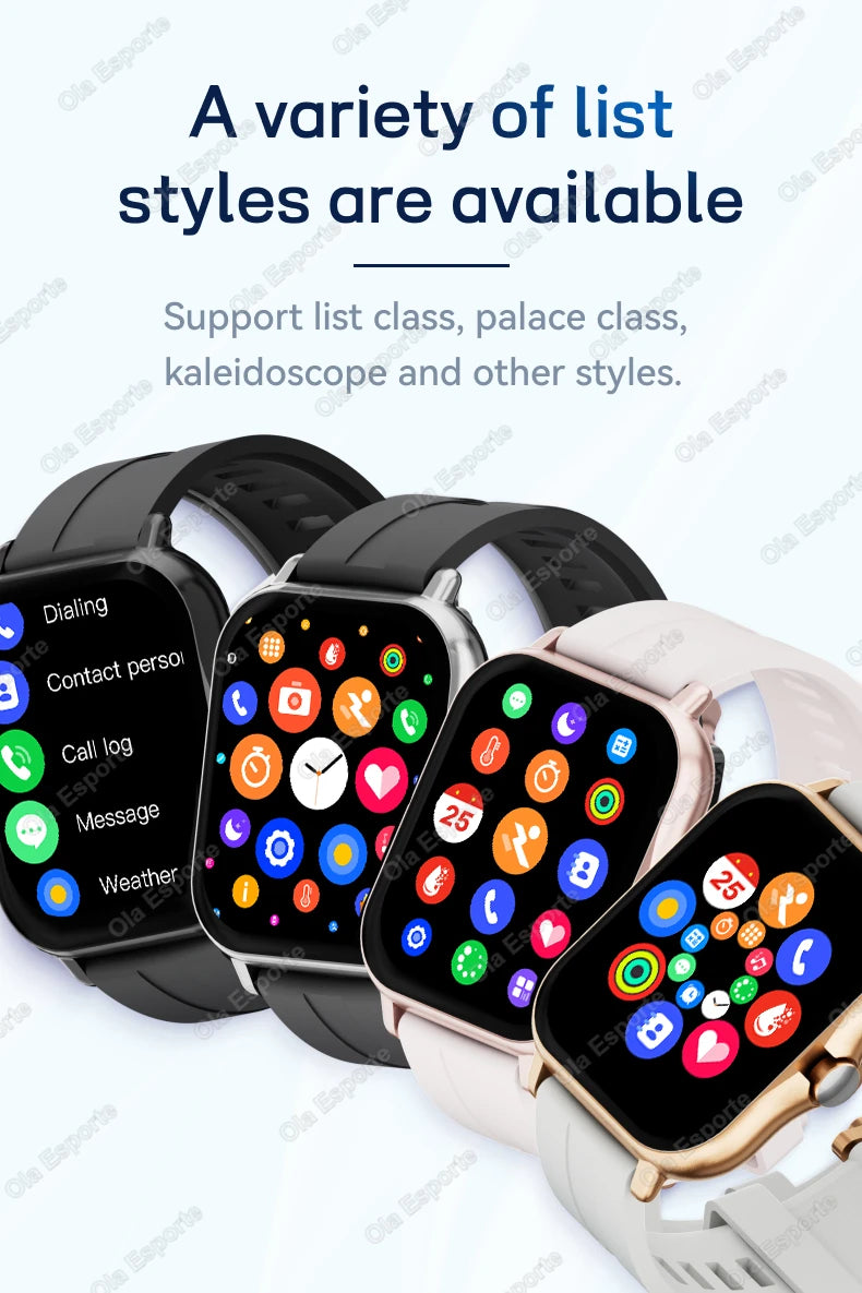 New Smartwatch 1.83'' HD Screen Heart Rate/Sleep Monitor Wireless Bluetooth Call Music Control Smart Watch For Men Women R30Max