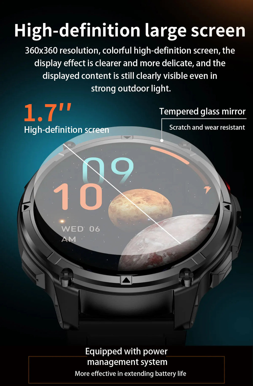 2026 New T-Rex 3 Pro Smart Watch 1100mAh Long Battery Dual-Band GPS 10ATM Waterproof Military Grade Sports Outdoor Smartwatches