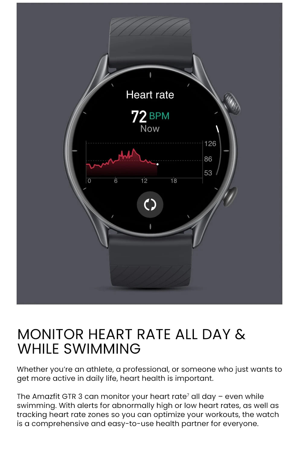 Amazfit GTR 3 Alexa Built-in Smart Watch For Men Women Play Music 1.39" AMOLED Display 21Day Battery Life Refurbished Watch