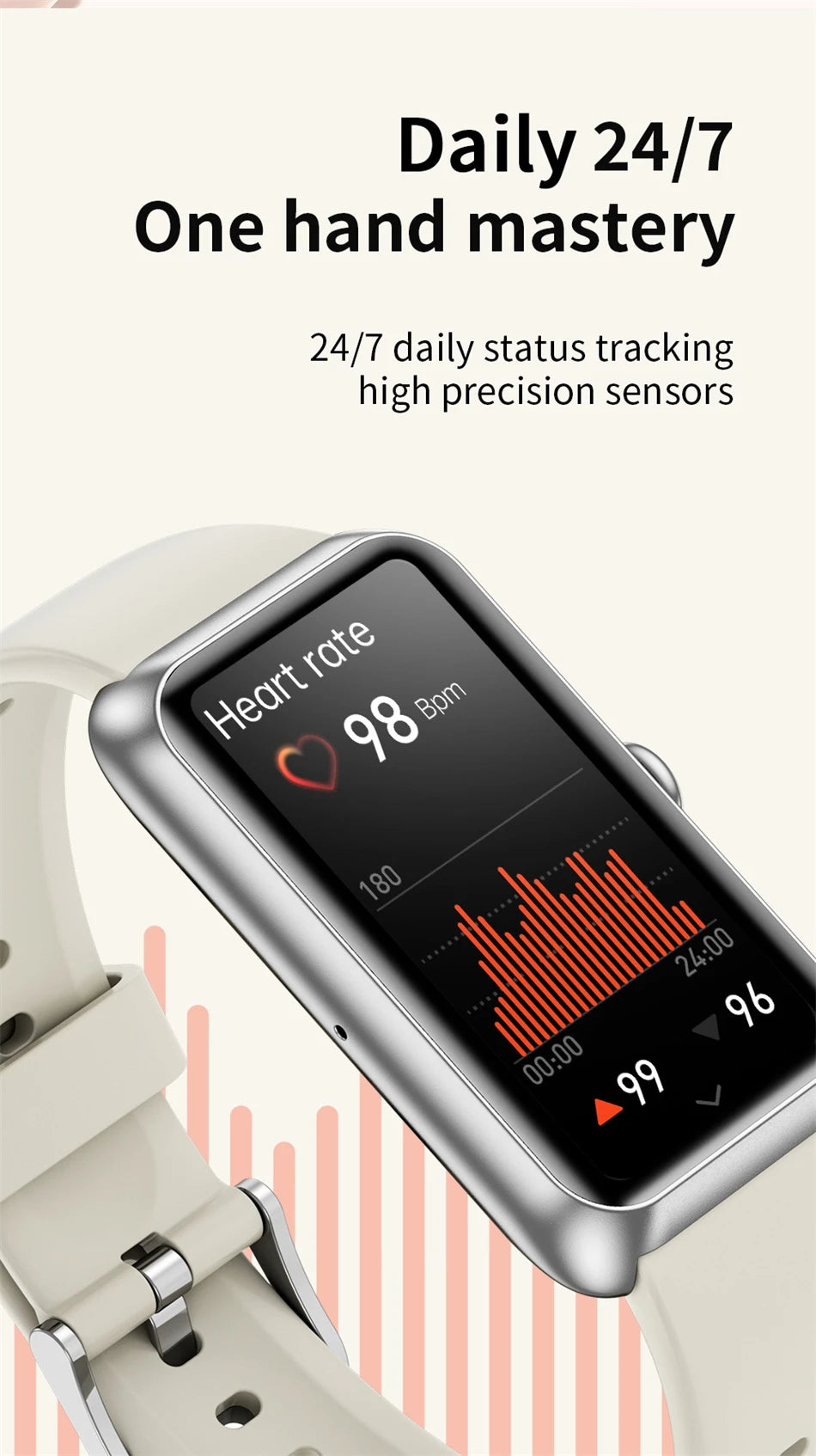 2025 New Smartwatch 1.47-inch Blood Oxygen Heart Rate Sleep Health Monitoring Information Push Multi Sports Band Watch Bracelet