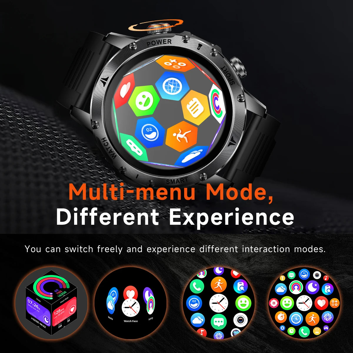 Military 1000mAh Large Battery Smart Watch Digital Bluetooth Call Sports Smartwatch Electronics Watches for Man Android 2026 New