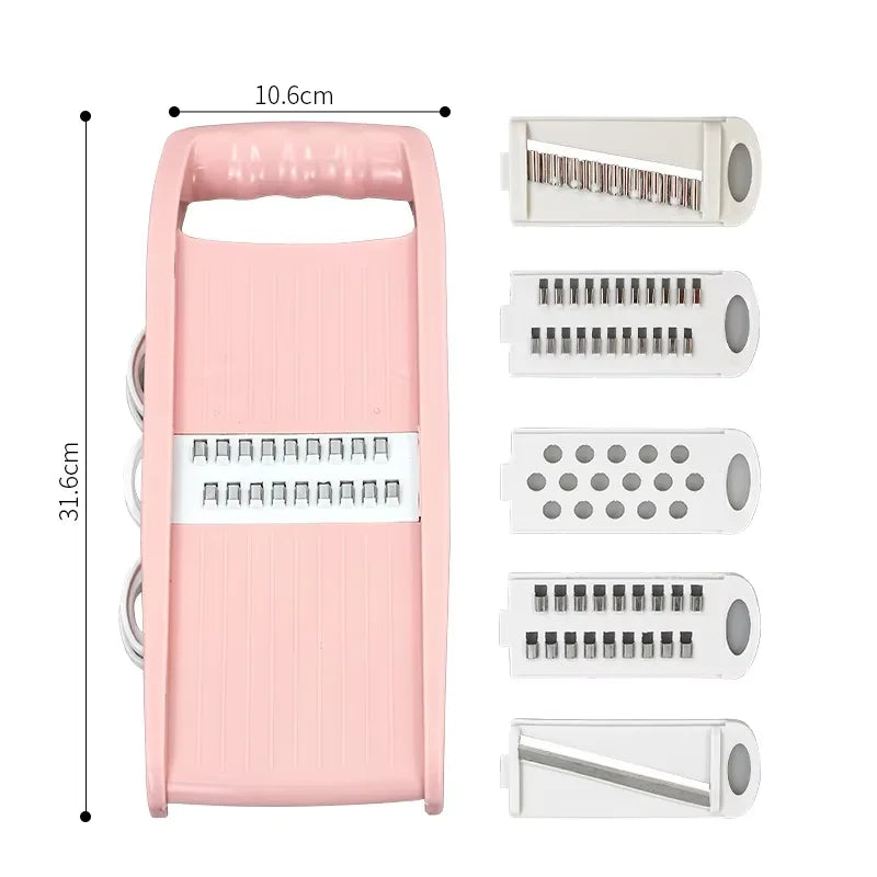 Multifunctional Vegetable Slicer 4 in 1 Adjustable Food Shredder Peeler Potato Carrot Cutter for Shredding Kitchen Gadgets