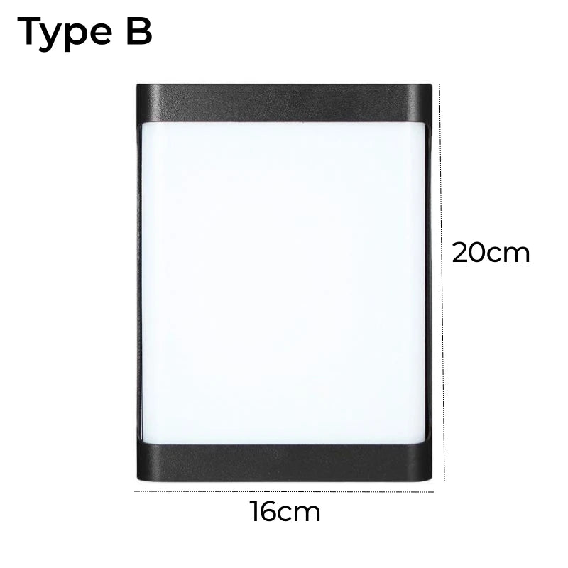 12W/18W LED Outdoor Wall Lamp Plastic/Aluminum Front Door Waterproof IP65 Sconce Garden Patio Terrace Home Wall Lighting Fixture