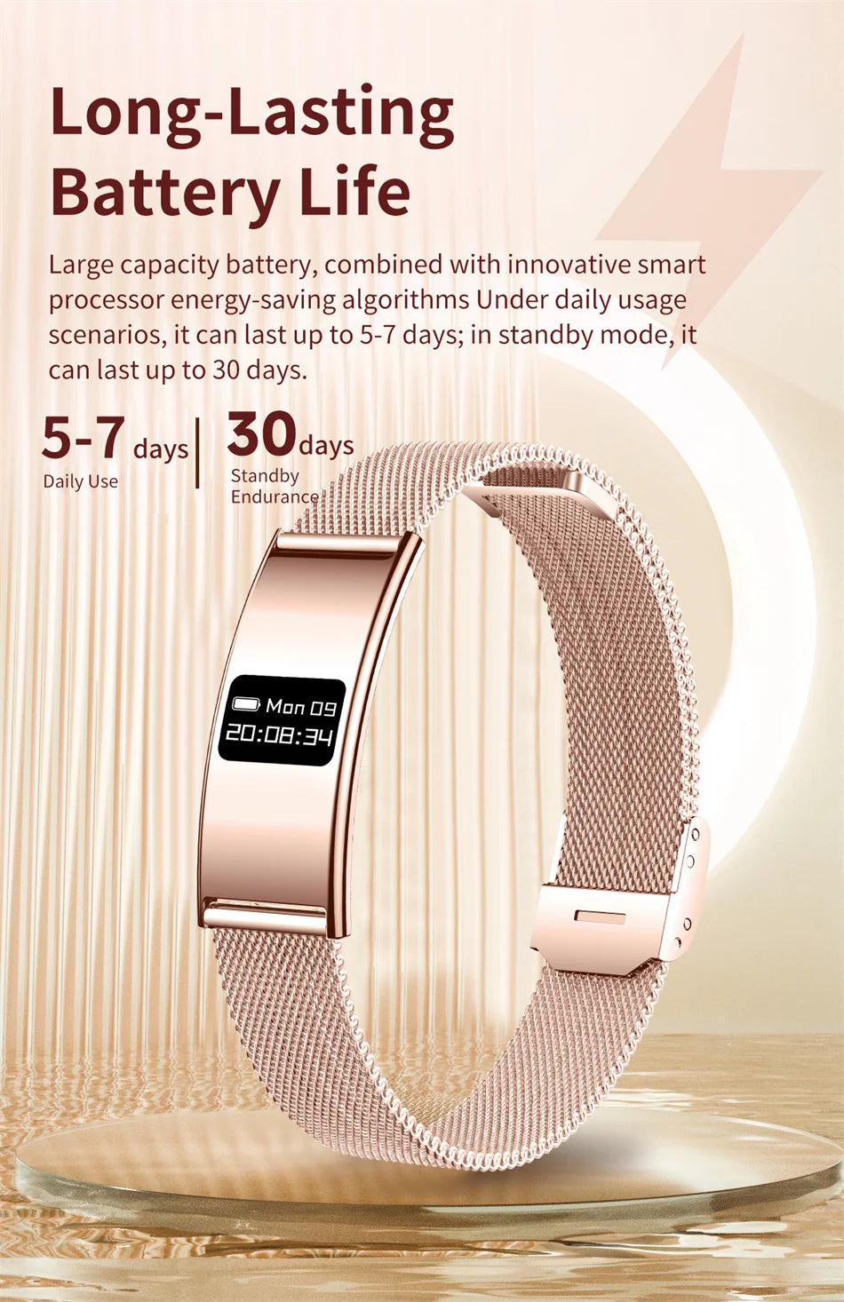 Men Women Smart Bracelet Heart Rate Sleep Monitor Health Smart Band Waterproof Sports Fitness Tracker Smartwatch For Android iOS