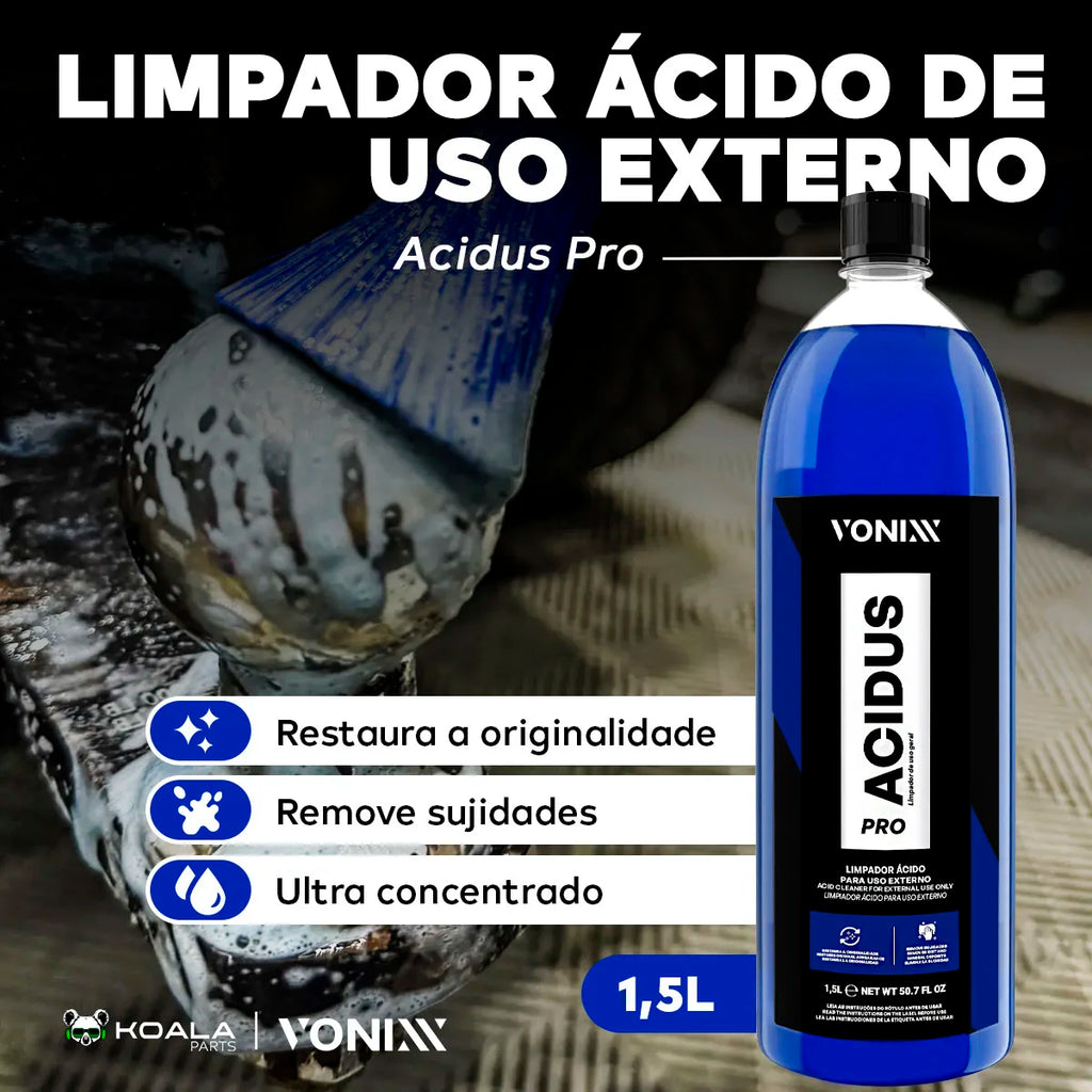 Multiimpador Ultra Concentrated Automotive Acid Acodus Pro Wheels 1.5L Metals Chassis Vonixx