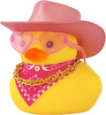 Car Decoration Rubber Cowboy Duck Car Dashboard Decorations Pink Cowboy Hat Rubber Ducks, Duck for Car Ornament Accessories