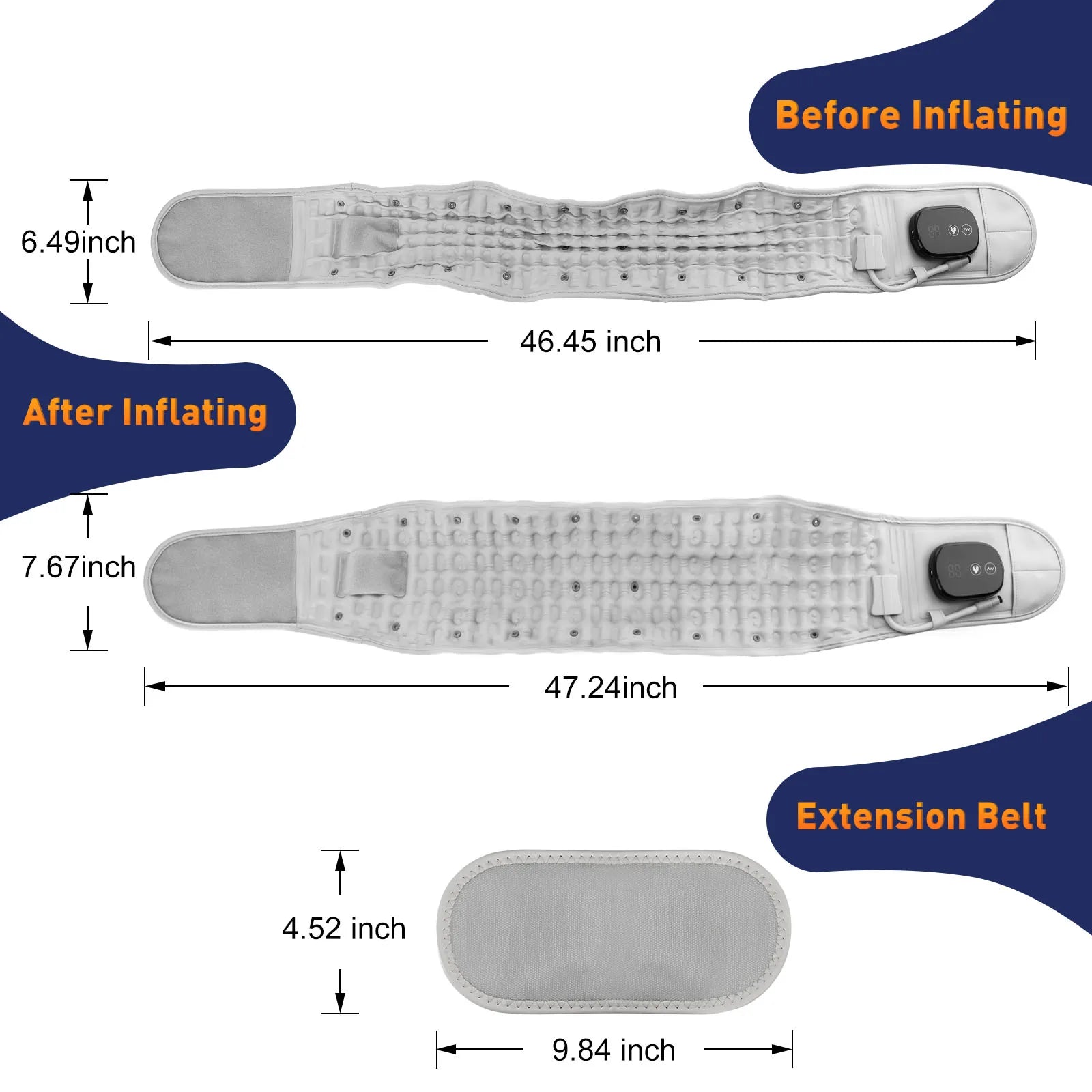 Electric Heating Waist Massage Belt Infrared Vibration Hot Compress Lumbar Brace Spine Protect Massager Back Support Belt