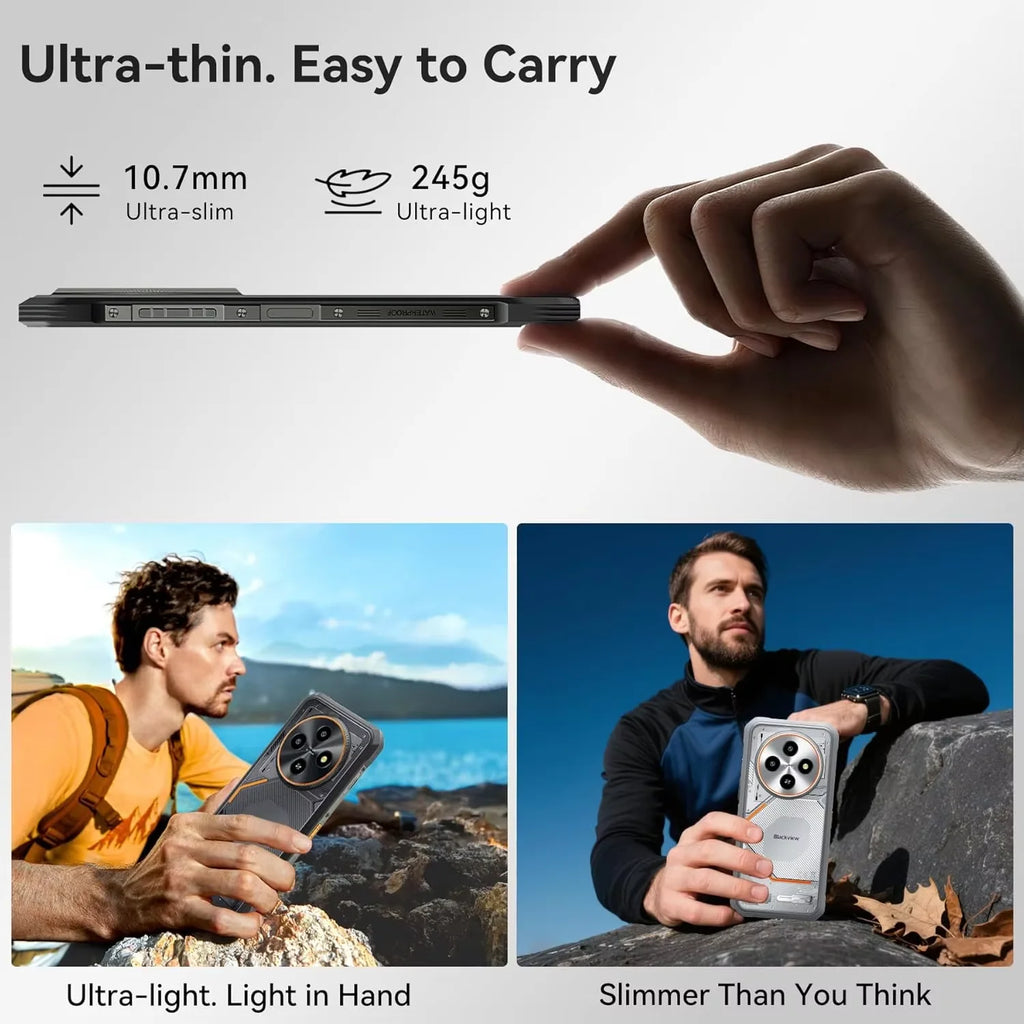 [Ship From UK]Blackview [FORT 2] 24GB(8+16) RAM 256GB ROM Android 15 Smartphone 5000mAh Cellphones 6.56'' HD+ NFC Mobile Phone