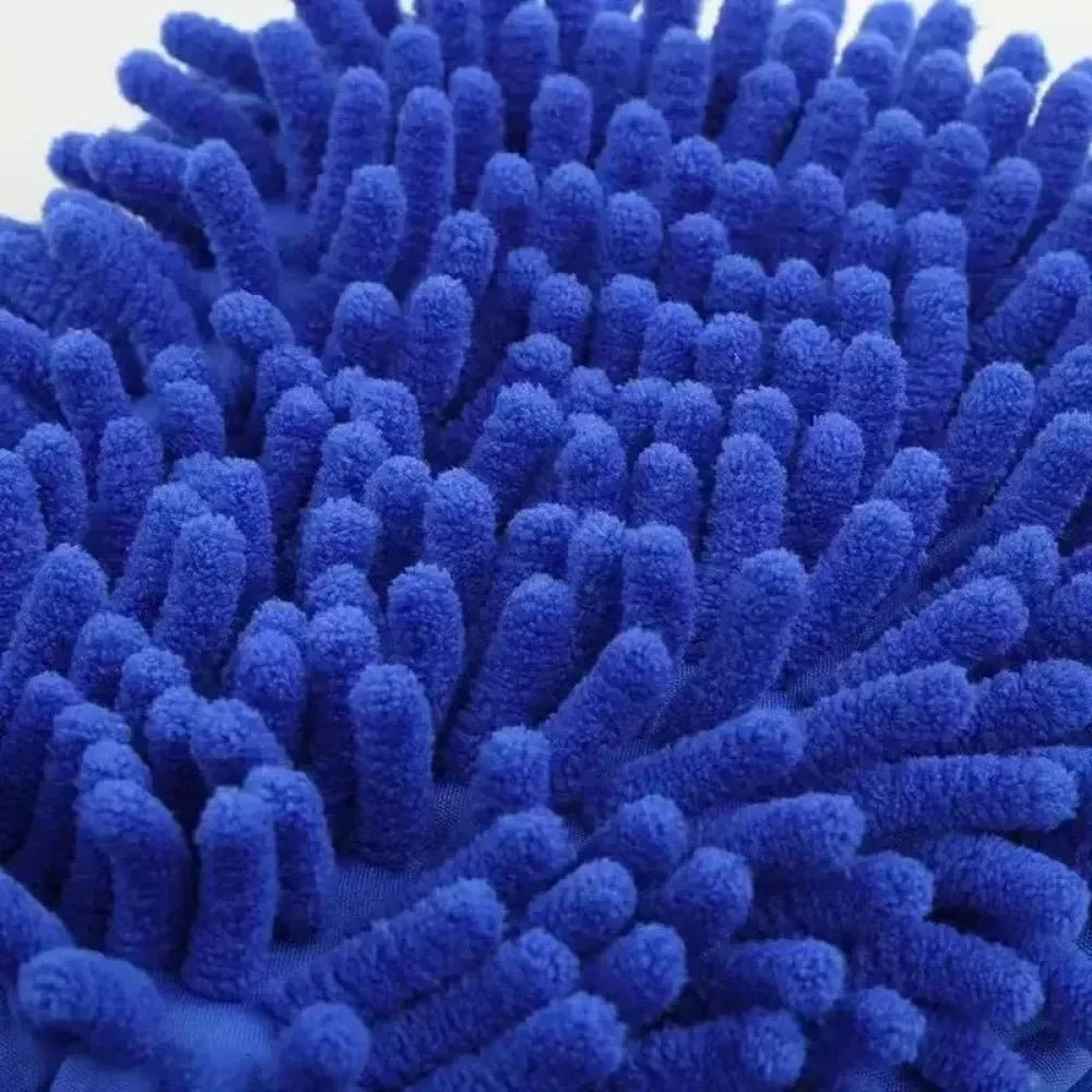 1/2PCS Chenille Plush Gloves for Car Cleaning Thickened Doublesided Car Cleaning Tools Ultrafine Fiber Car Washing Gloves