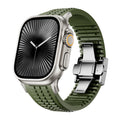 Silicone Sports Strap for Apple Watch Ultra 2/1 49mm Series 10 9 8 7 46mm 45mm 44mm Rubber Band for IWatch 6 5 4 3 42mm Bracelet