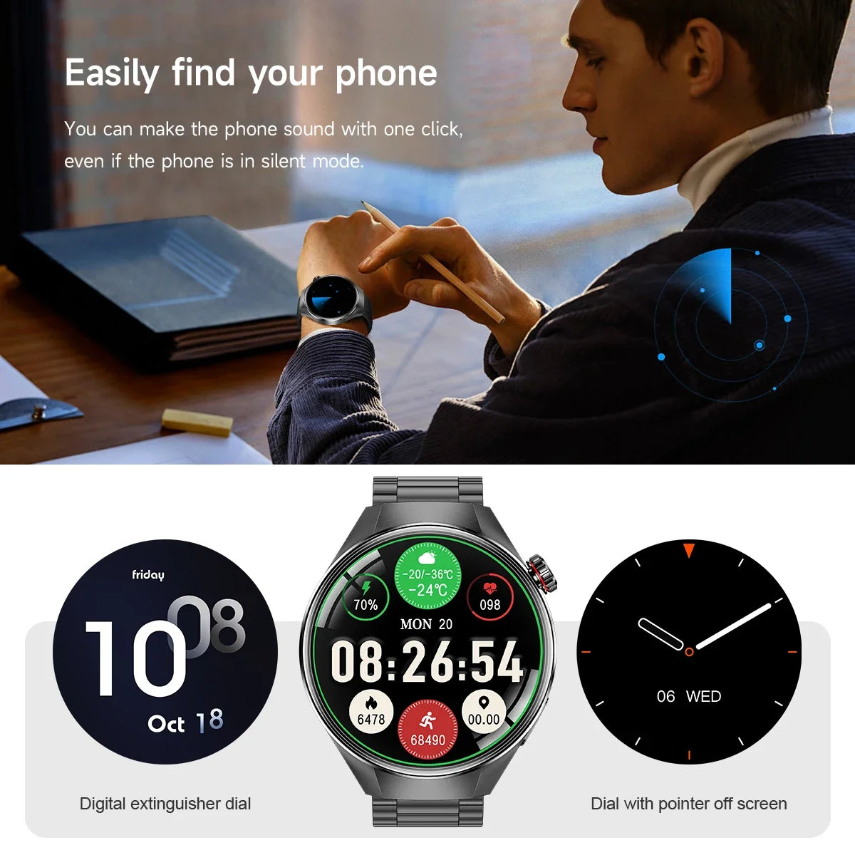 New Upgraded Original Watch G5 PLUS Smart Watch Men GPS Trajectory Compass Bluetooth Call IP68 Waterproof Outdoor Sport Watches