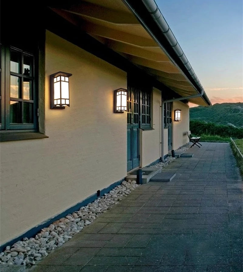 12W/18W LED Outdoor Wall Lamp Plastic/Aluminum Front Door Waterproof IP65 Sconce Garden Patio Terrace Home Wall Lighting Fixture