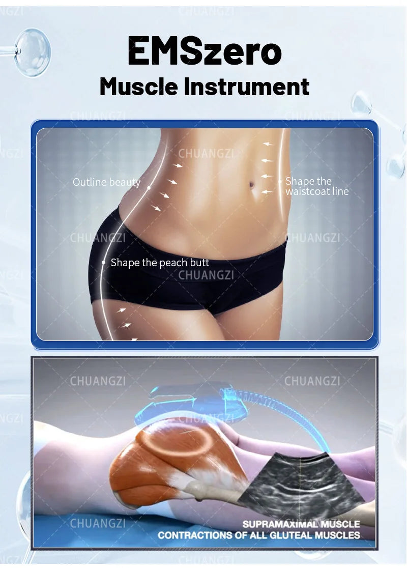 EMS MYOslim Body Sculpt Machine RF Sculpting Electromagnetic Stimulate Body Slimming Machines Muscle Build 6500W 4 5 Handles