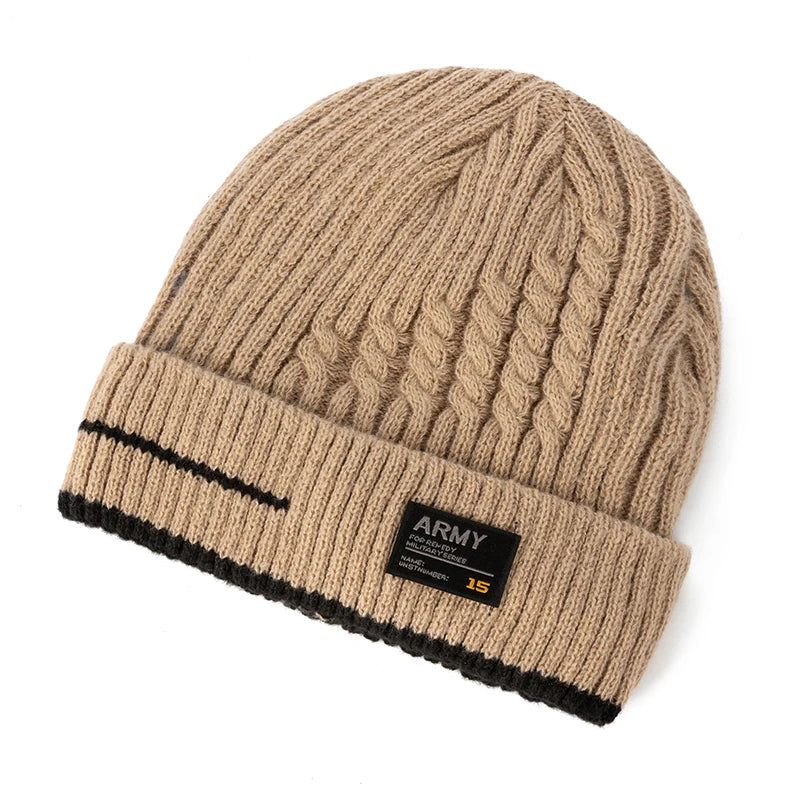 2023 Winter Beanie Hat for Men Knitted Hat Winter Cap Beanie Women Thick Bonnet Hats Skullies