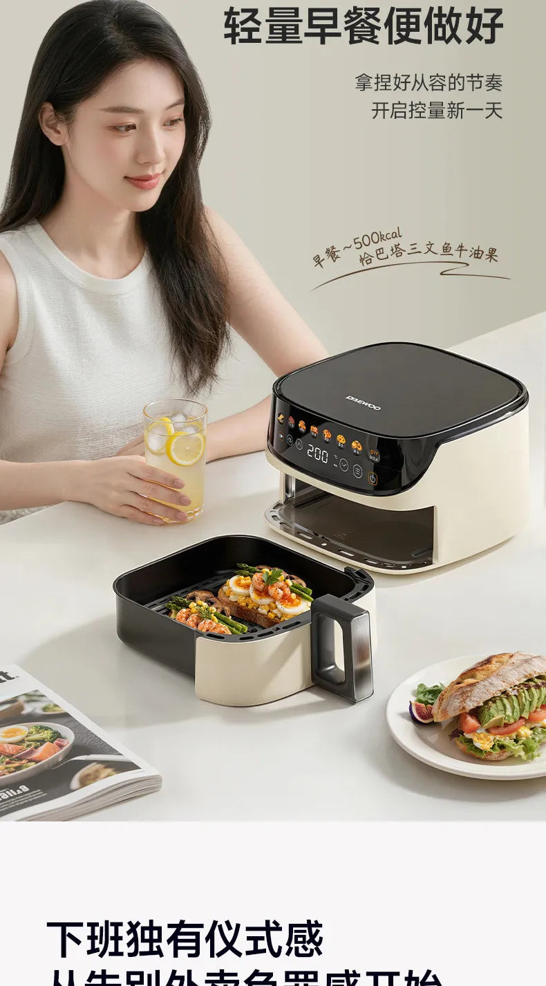 Air Fryer for Home Metal Cavity Electric Fryer Oven 0 Fluorine Ceramic All-in-one2026new Arrival